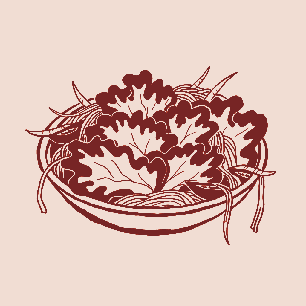 Ilustración de Ensalada china