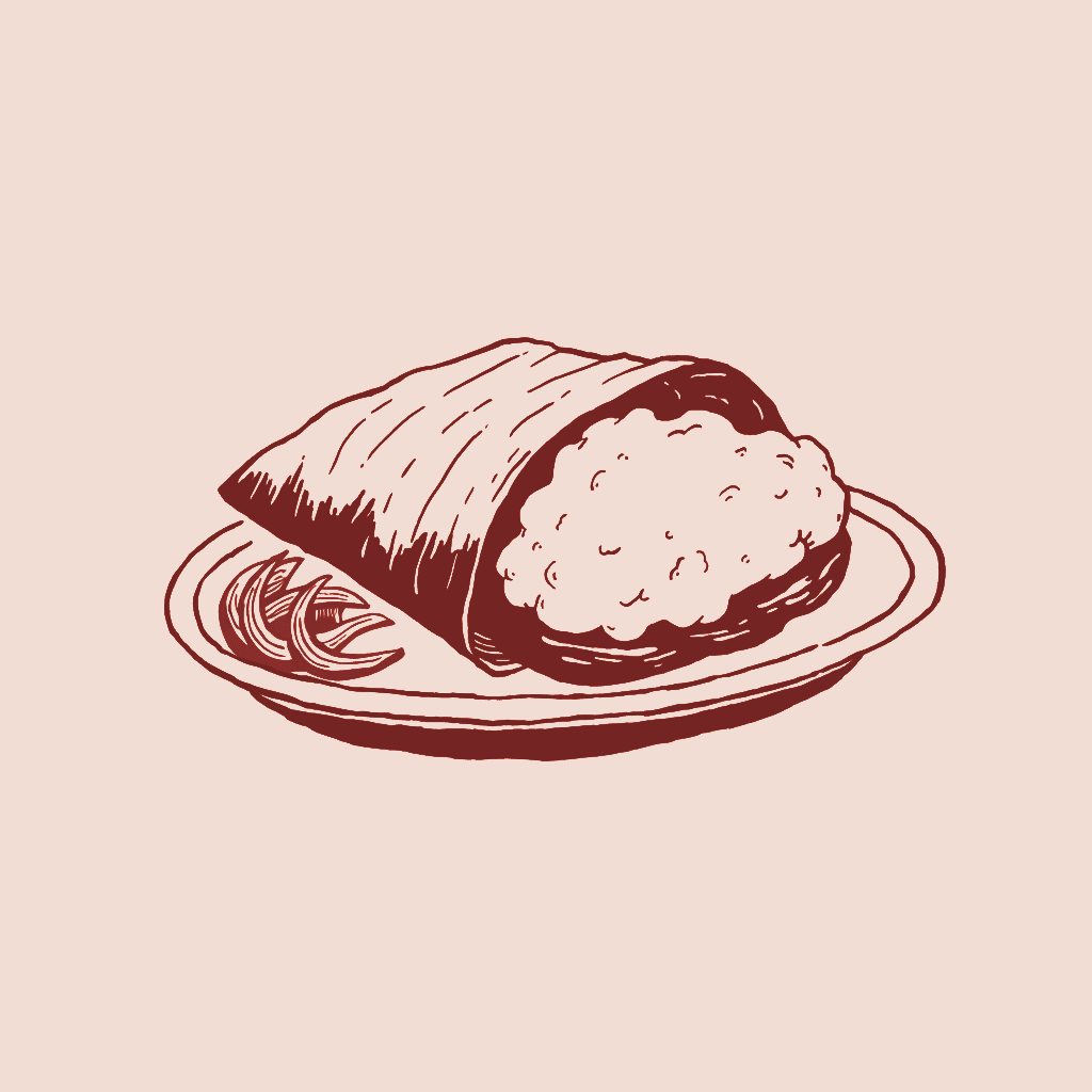 Ilustración de Tamal de cerdo